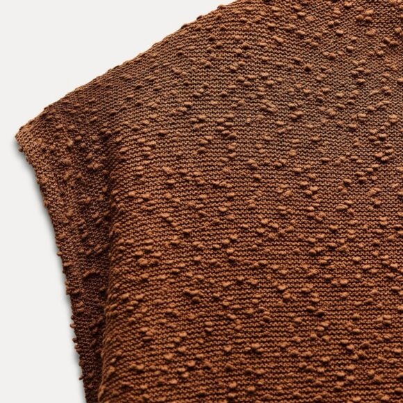 ZARA RUSTIC BOUCLÉ DRESS - Picture 4 of 5